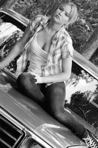 Jennifer Lawrence Poster Black and White Poster 16x24 The Poster Depot