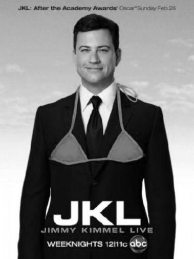 Jimmy Kimmel Live black and white poster