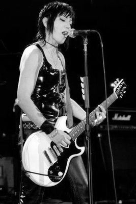 Joan Jett black and white poster