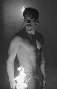 Jonathan Rhys Meyers black and white poster
