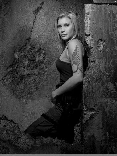 Katee Sackhoff poster tin sign Wall Art