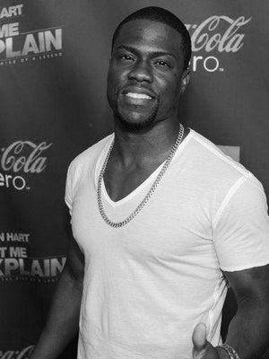 Kevin Hart Black and White Metal Poster Choose Style The Poster Depot