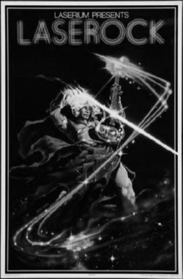 Laserium Laserock Poster Black and White Mini Poster 11"x17"