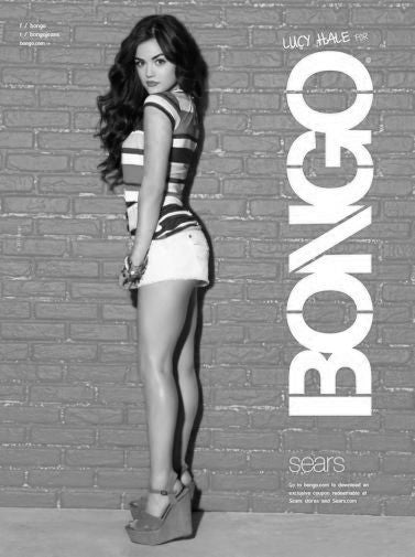 Lucy Hale Poster Black and White Mini Poster 11