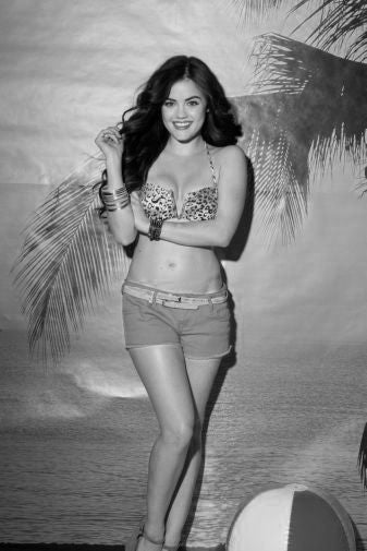 Lucy Hale Poster Black and White Mini Poster 11