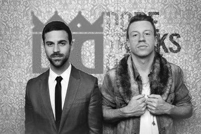 Macklemore And Ryan Lewis black and white poster
