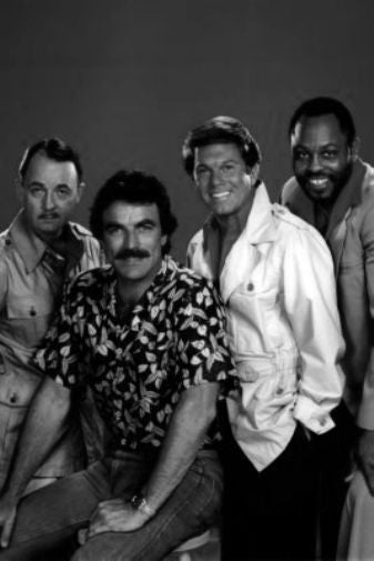 Magnum Pi Poster Black and White Mini Poster 11"x17"