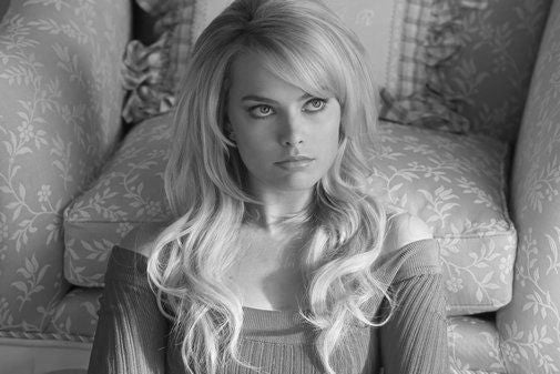 Margot Robbie poster Black and White poster| theposterdepot.com