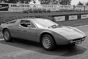 Maserati Merak Poster Black and White Mini Poster 11"x17"