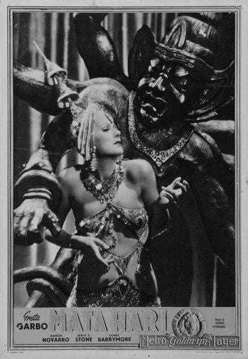 Mata Hari black and white poster