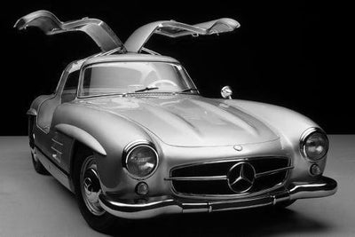 Mercedes 300Sl Poster Black and White Mini Poster 11"x17"