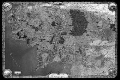Middle Earth Map poster Black and White poster for sale cheap United States USA