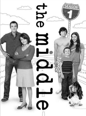 Middle Poster Black and White Mini Poster 11"x17"