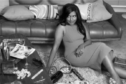 Mindy Project The Poster Black and White Mini Poster 11