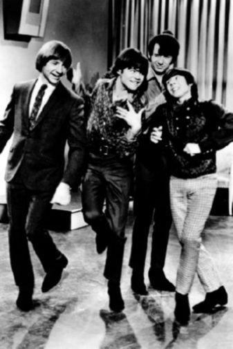 Monkees black and white poster