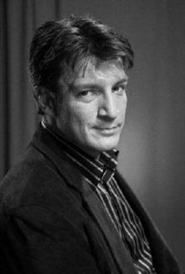 Nathan Fillion Poster Black and White Mini Poster 11"x17"