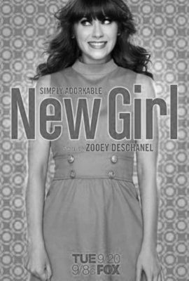 New Girl Poster Black and White Mini Poster 11"x17"