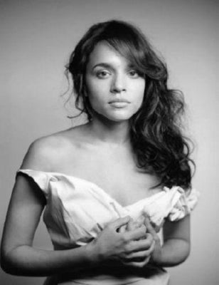 Norah Jones black and white poster