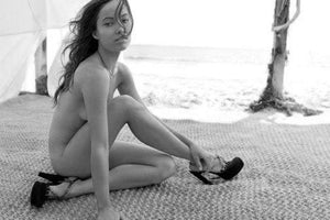 Olivia Wilde black and white poster