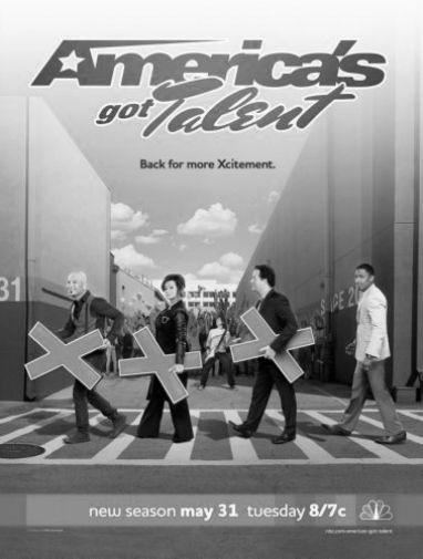 Americas Got Talent Poster Black and White Poster 16
