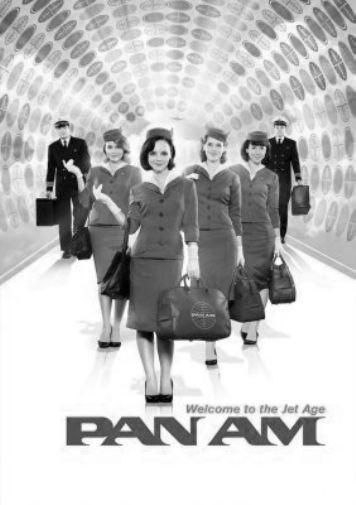 Pan Am black and white poster