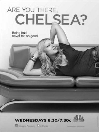 Are You There Chelsea black and white poster