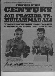Frazier Vs. Ali black and white poster