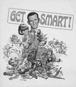Get Smart black and white poster