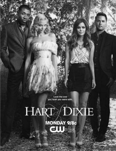 Hart Of Dixie black and white poster
