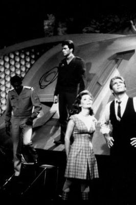 Land Of The Giants black and white poster