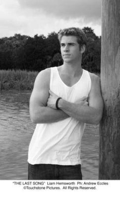 Liam Hemsworth black and white poster