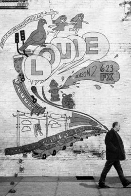 Louie Black and White Metal Poster Choose Style The Poster Depot