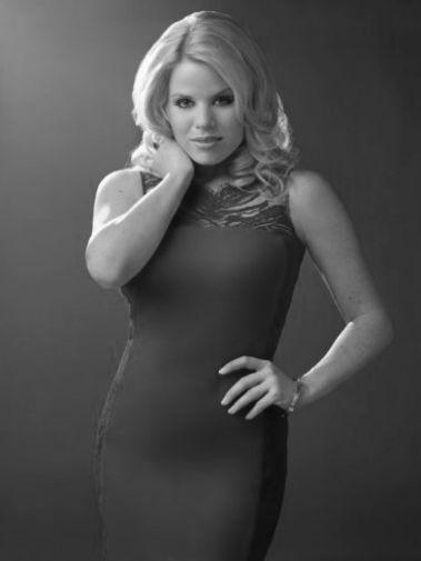 Megan Hilty black and white poster