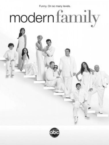 Modern Family Poster Black and White Mini Poster 11