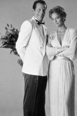 Moonlighting black and white poster