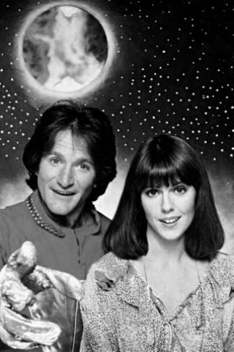 Mork And Mindy black and white poster