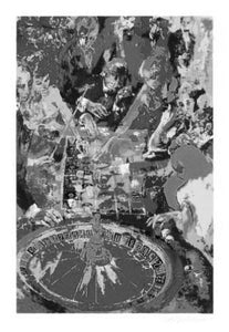 Neiman Green Table Poster Black and White Mini Poster 11"x17"