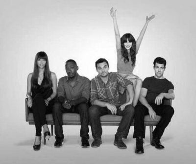 New Girl Black and White Metal Poster Choose Style The Poster Depot