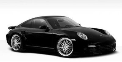 Porsche 911 Turbo black and white poster