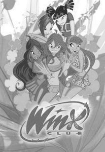 Winx Club Poster Black and White Mini Poster 11"x17"