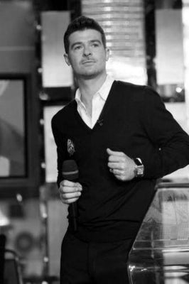Robin Thicke Poster Black and White Poster 16x24 The Poster Depot