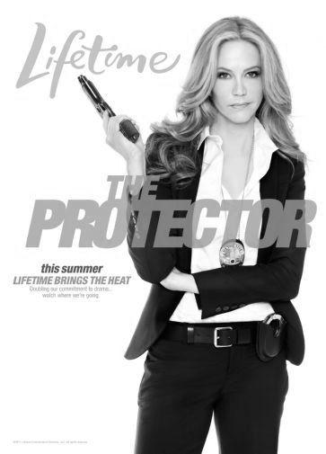 Protector The black and white poster