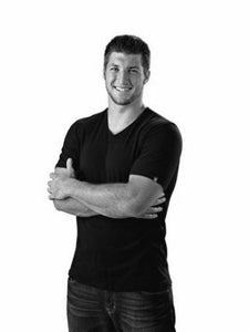 Tim Tebow black and white poster