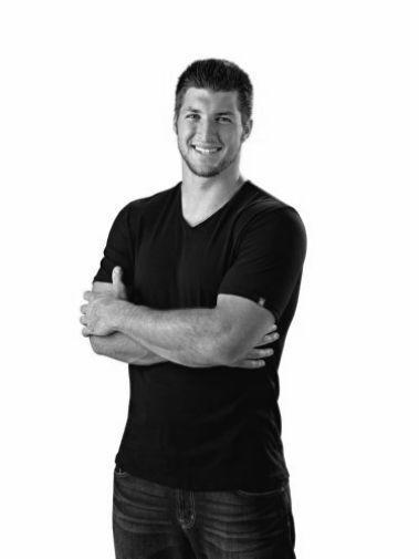 Tim Tebow black and white poster