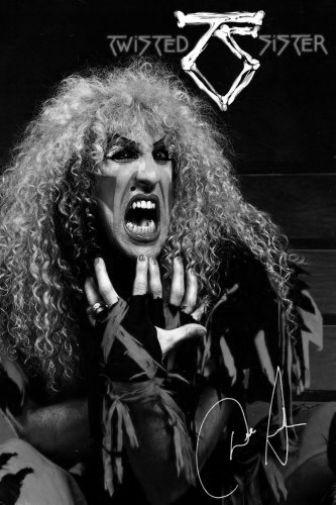 Twisted Sister black and white poster