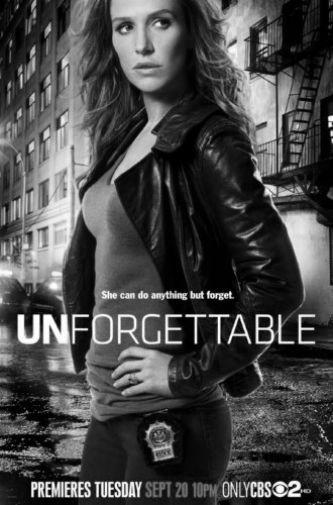 Unforgettable black and white poster