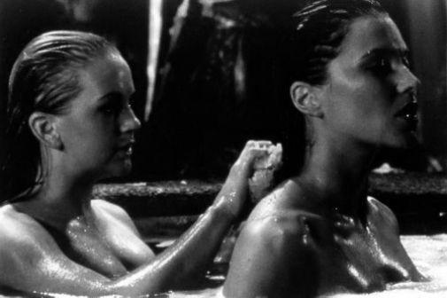 Xena Gabrielle Bath black and white poster