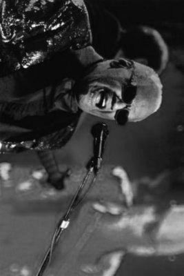 Ray Charles black and white poster