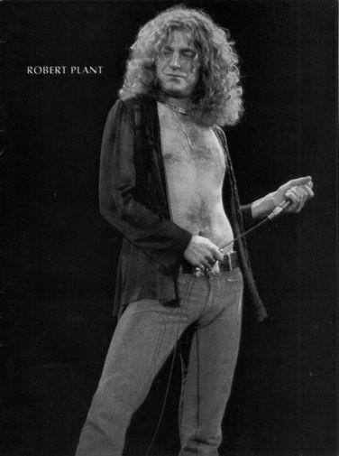 Robert Plant black and white poster