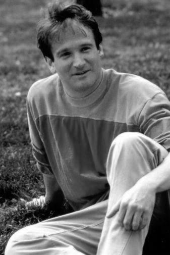 Robin Williams black and white poster